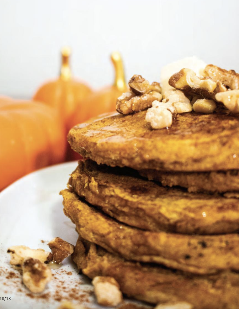 Fall is the time of year for pumpkin spice everything! Click here for my vegan pumpkin spice pancake recipe, I am truly addicted to them!